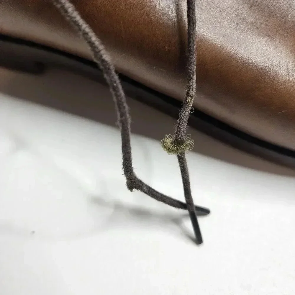 Allen Edmonds Delray Split Toe Lace Up‎ Oxfords Vero Cuoio Super Prime Size 11 D